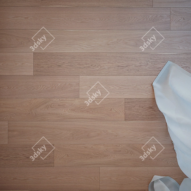 Sardinia Oak Parquet: High Quality Wood Flooring 3D model image 2