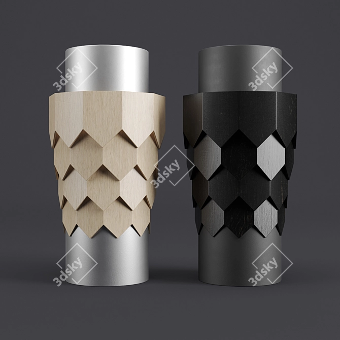 Elegant Gonta Vase: Stunning Décor 3D model image 3
