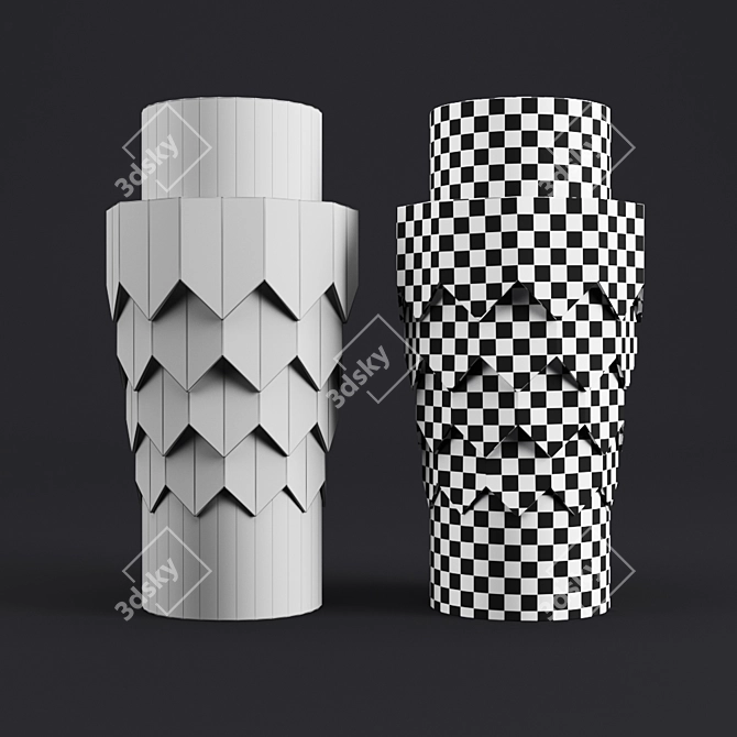 Elegant Gonta Vase: Stunning Décor 3D model image 5