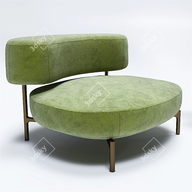 Elevate Your Comfort: ELLA Armchair 3D model image 1