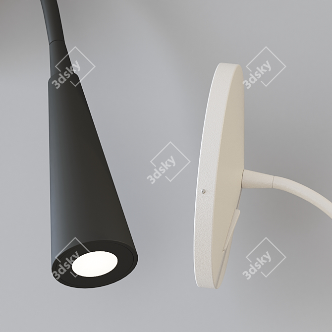 Sleek LED Wall Sconce: Eton 3D model image 2