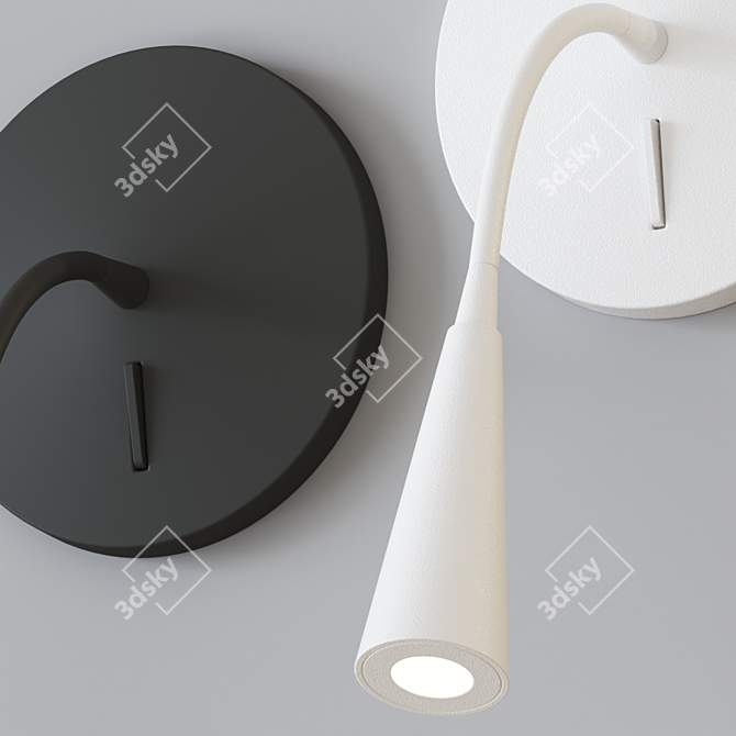 Sleek LED Wall Sconce: Eton 3D model image 3