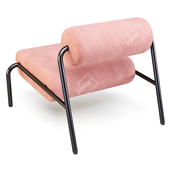 Zuiver Lekima: Stylish Armchair with Memphis Design 3D model image 3