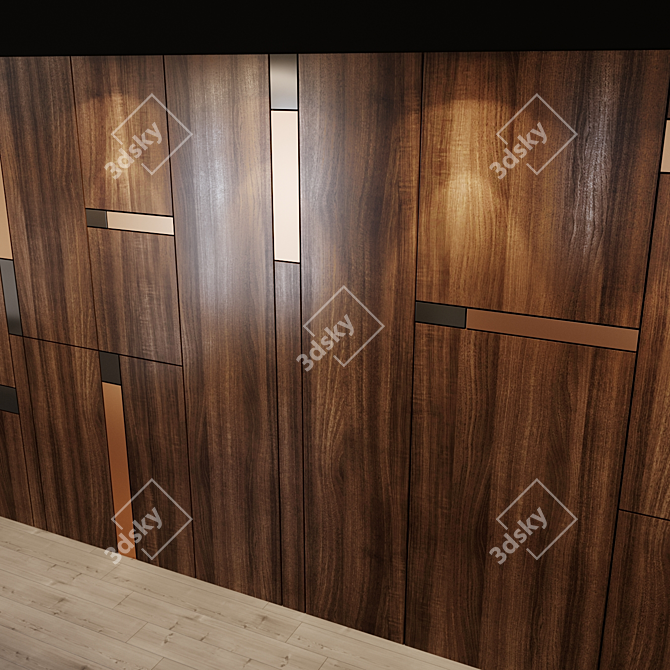 Title: Modern Izgolovie Wall Panel - Studia-54 Design 3D model image 3