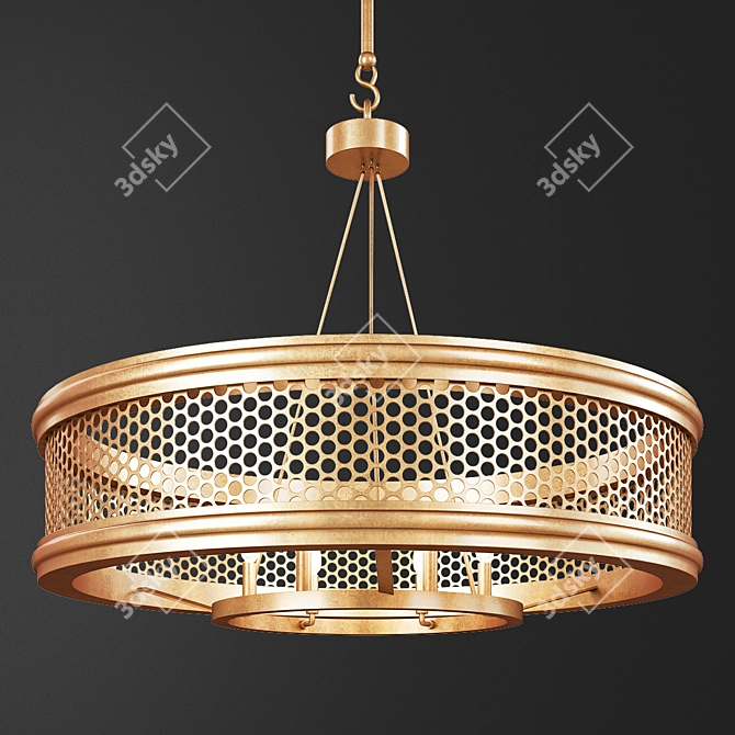 Elegant Savoie Chandelier: A Timeless Masterpiece 3D model image 1