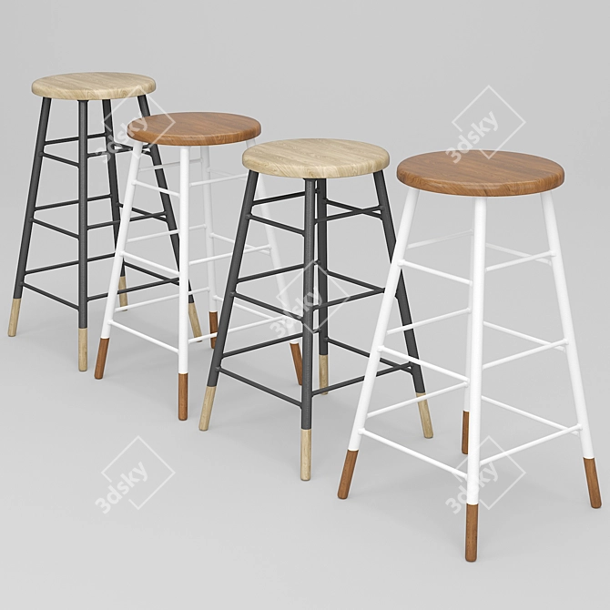 Elevate Your Space with Gordon Stools 3D model image 3