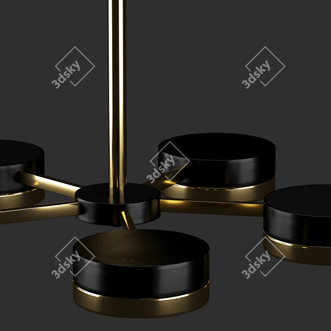 Elegant 5-Light Chandelier 3D model image 3