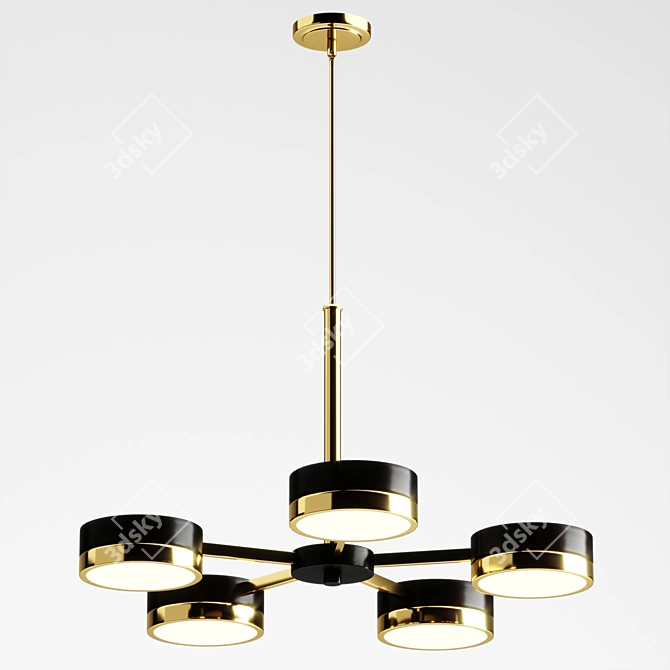 Elegant 5-Light Chandelier 3D model image 6