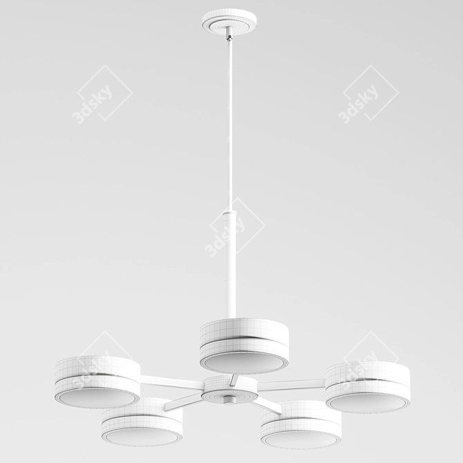 Elegant 5-Light Chandelier 3D model image 7