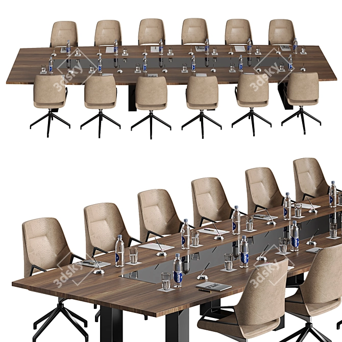 Modern Conference Table 2015 3D model image 3