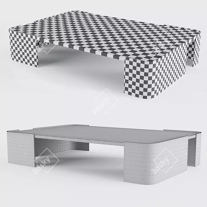 Summitridge Marble Coffee Table 3D model image 2