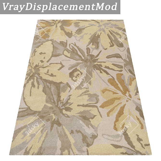 Luxury Texture Carpets Set 3D model image 3