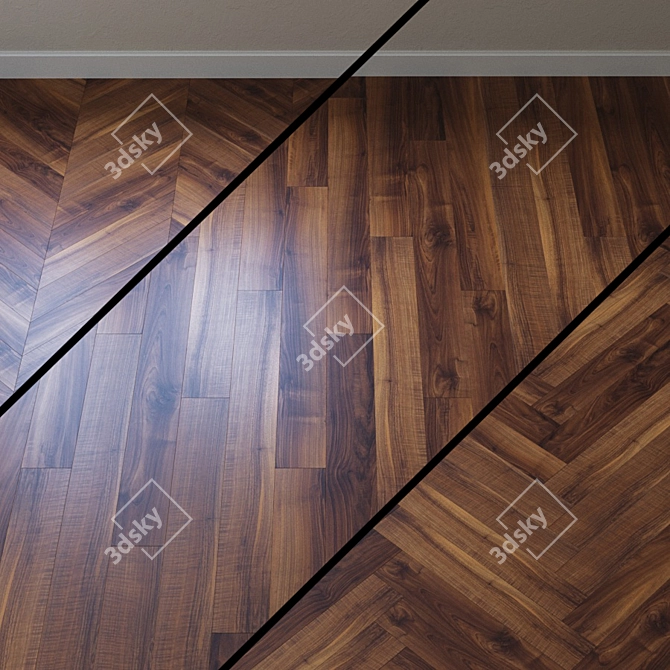 Italian Walnut Laminate - Haro Tritty 100 Loft4V 3D model image 1