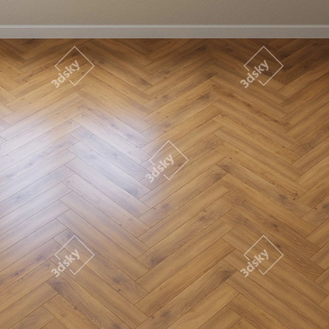 Honey Emilia Oak Laminate 3D model image 2