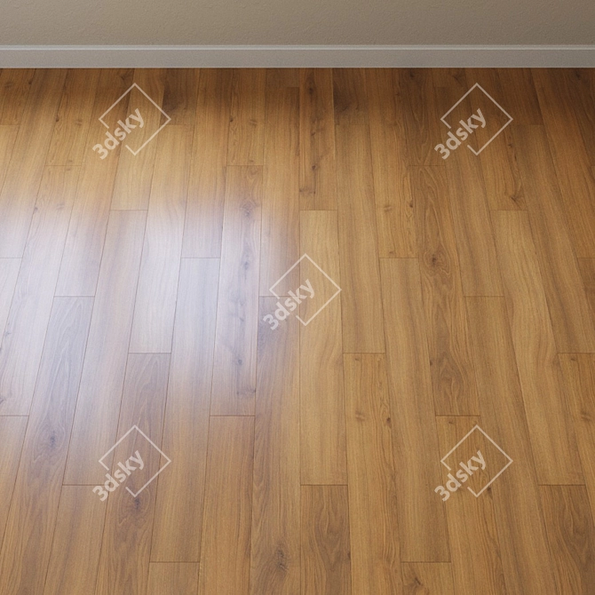 Honey Emilia Oak Laminate 3D model image 3