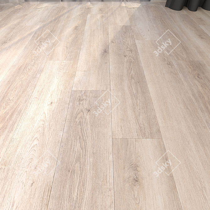 Barkwood Maple Multi-Texture Flooring 3D model image 1