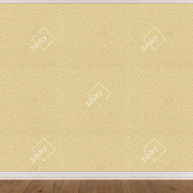 Seamless Wallpaper Set in 3 Colors 3D model image 2