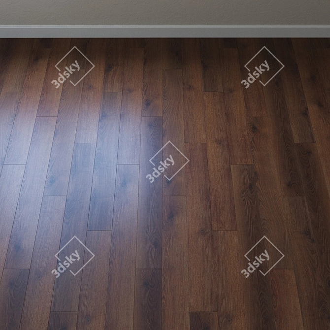 Contoured Smoky Oak Laminate 3D model image 2