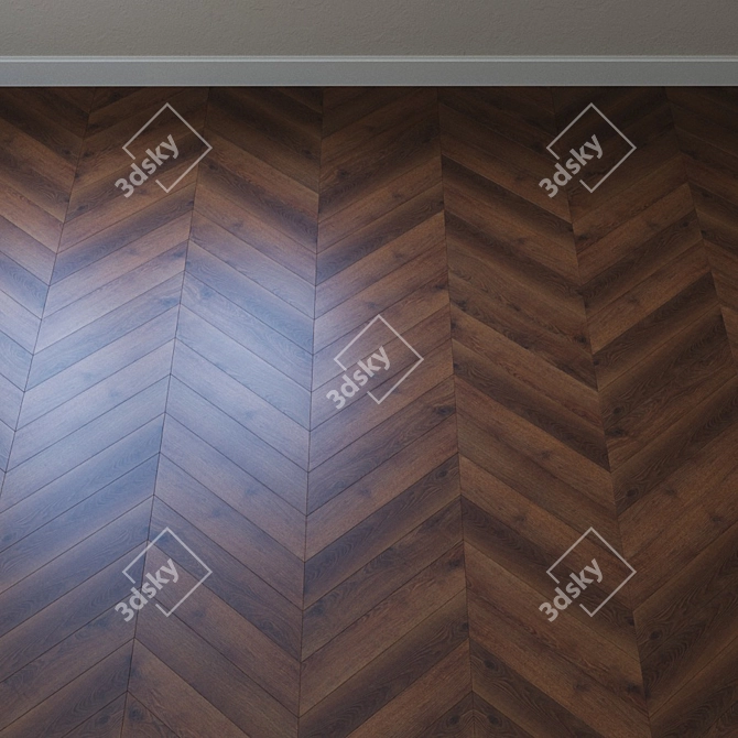 Contoured Smoky Oak Laminate 3D model image 4