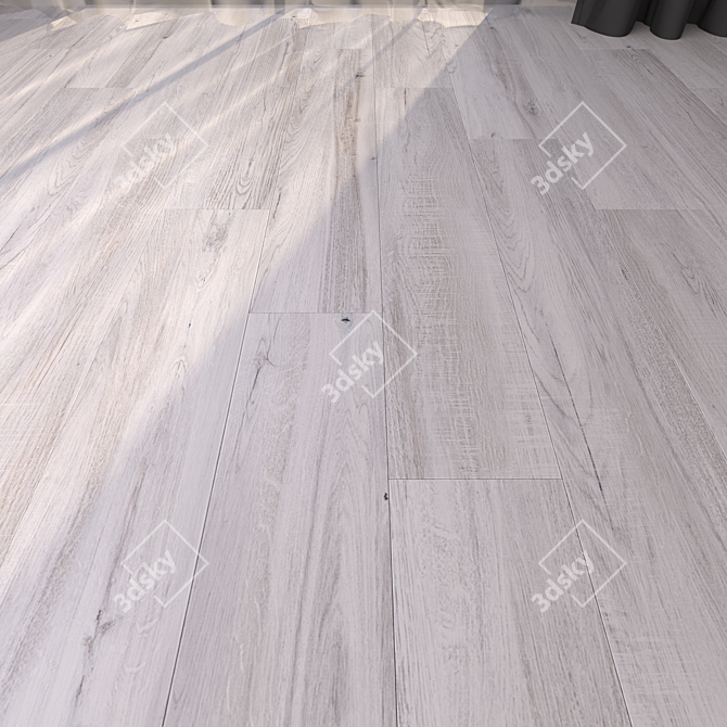 Jacaranda Ash 20x120 - Multi-Texture Parquet 3D model image 1