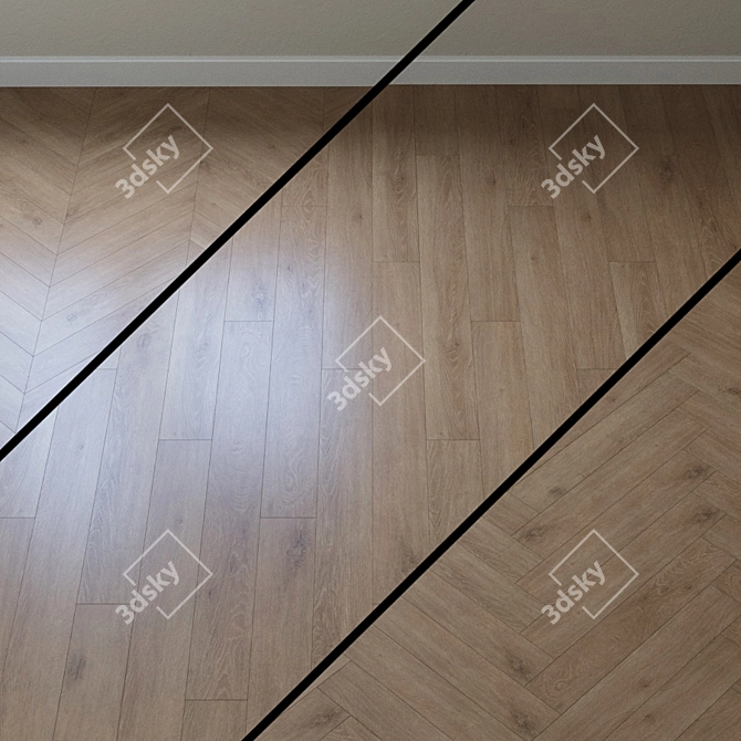 Veneto Oak Cream Laminate 3D model image 1