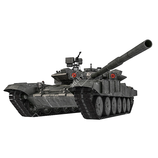 Russian Tank Model Kit 3D model image 2