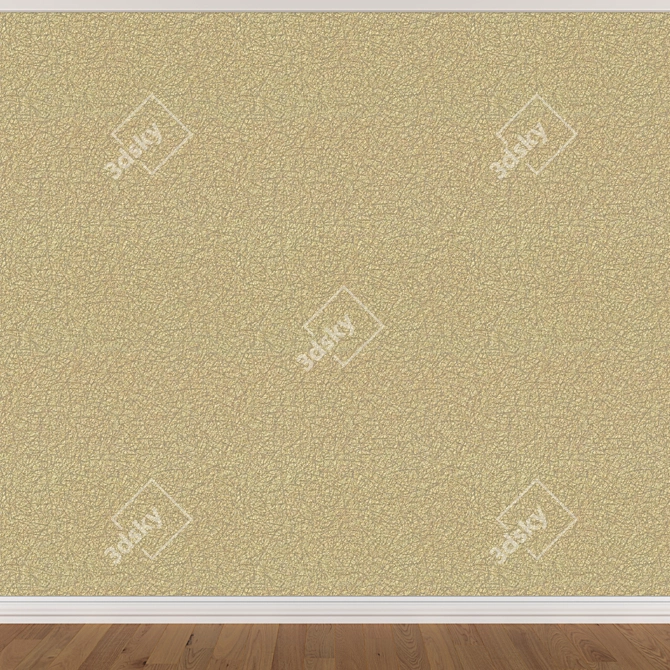 Seamless Wallpaper Set: 3 Colors 3D model image 2