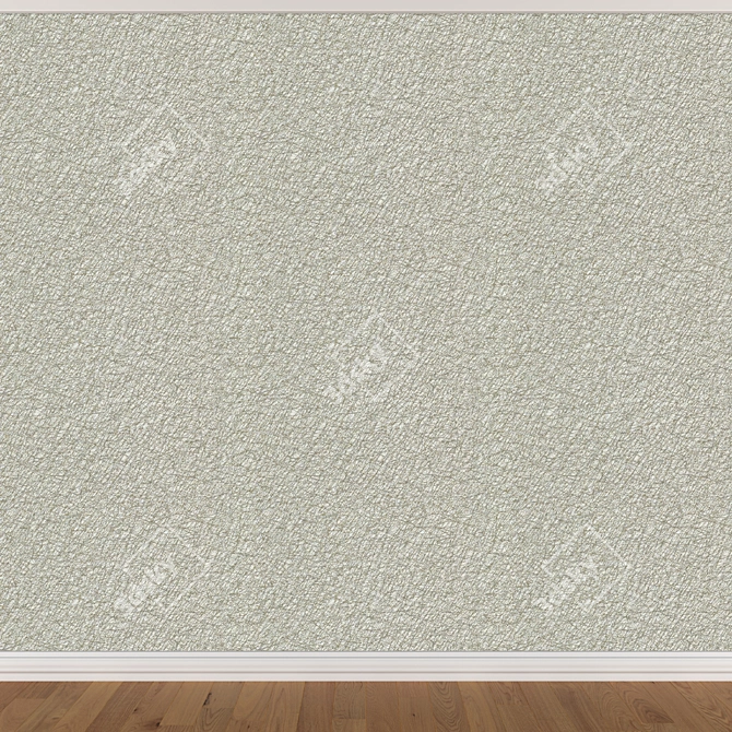 Seamless Wallpaper Set: 3 Colors 3D model image 3