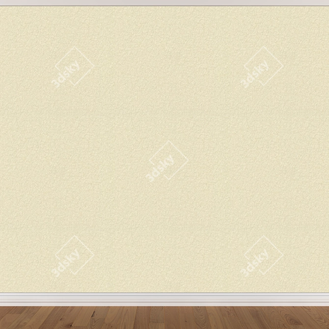 Seamless Wallpaper Set: 3 Colors 3D model image 4