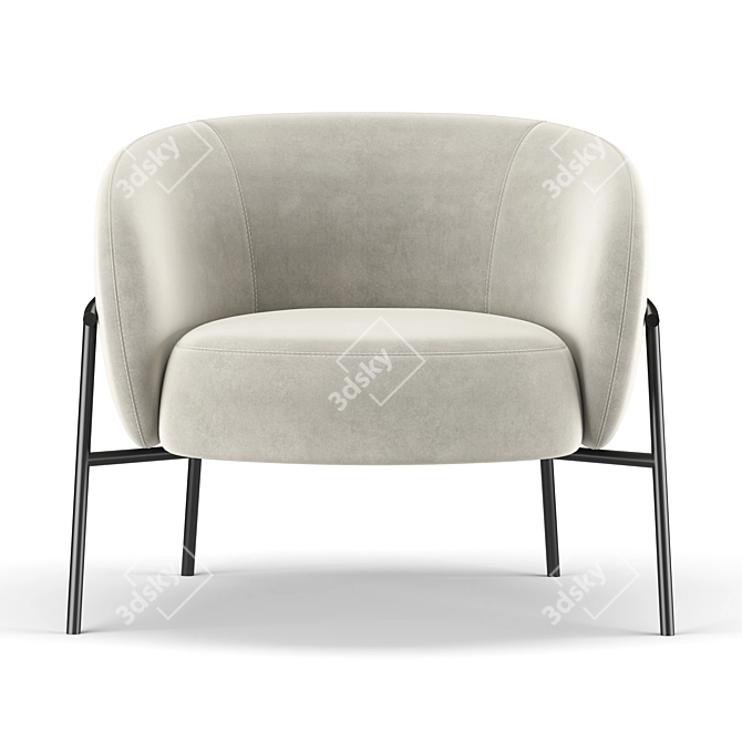 Luxury Comfort: Rimo Armchair 3D model image 2