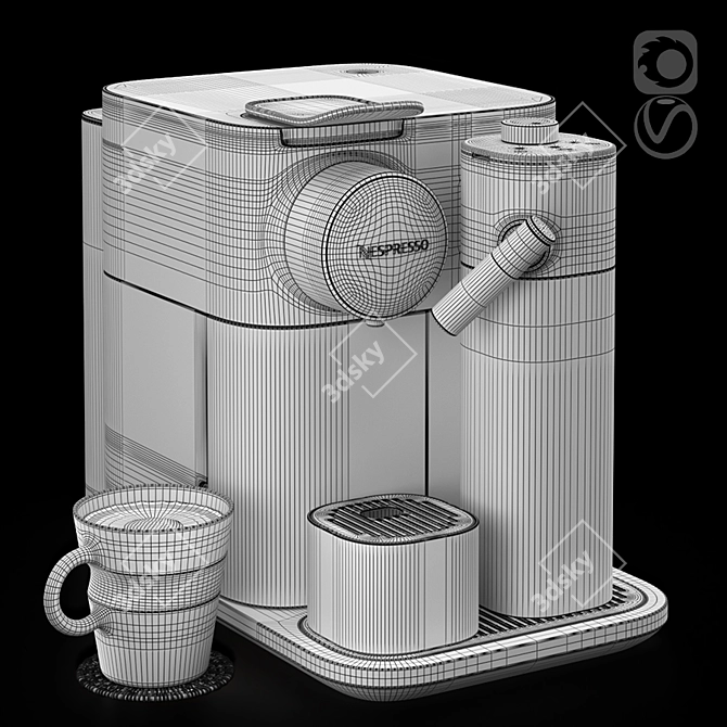 De'Longhi Nespresso Gran Lattissima: Effortless Espresso at Home 3D model image 5