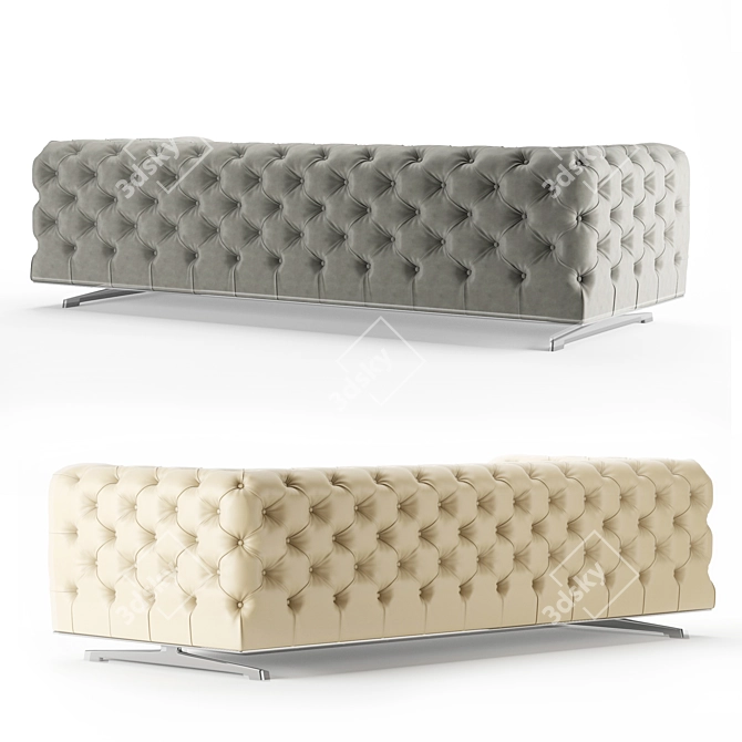 MaxDivani Ingrid: Elegant & Versatile Sofa 3D model image 3