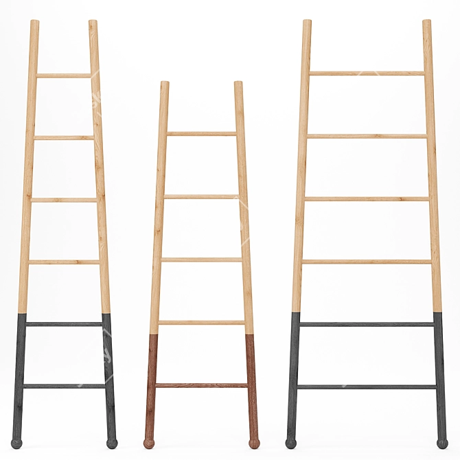 American-Made Decorative Ladders 3D model image 1