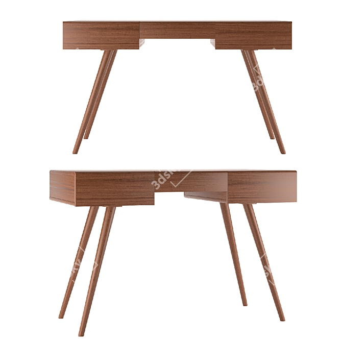 Preppy Writing Desk 120x62x76cm 3D model image 1