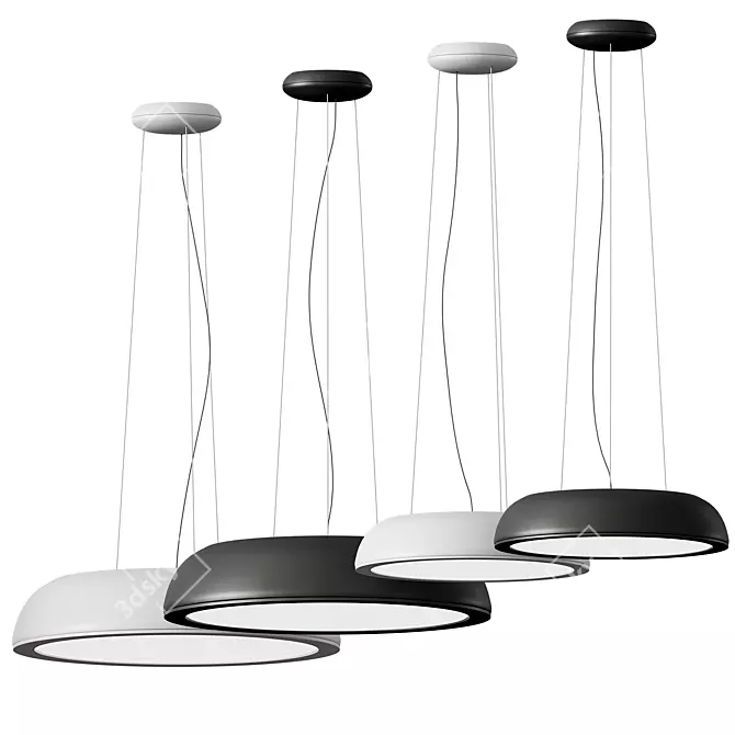 Reflexio Pendant Lamp - Sleek and Stylish Lighting Solution 3D model image 2