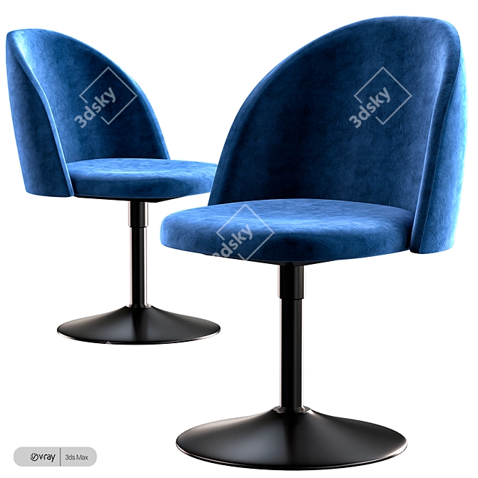 Luxurious Tenzo Ally Trumpet Chair 3D model image 1