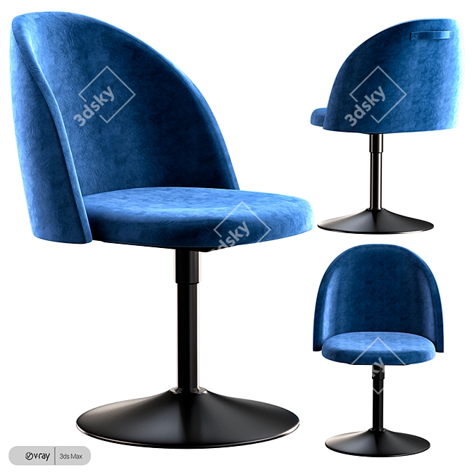 Luxurious Tenzo Ally Trumpet Chair 3D model image 2