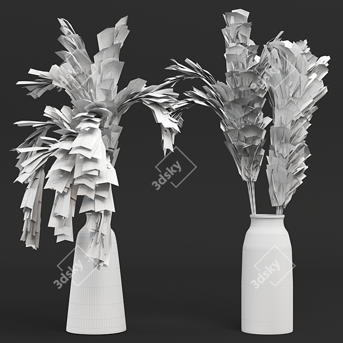 Pampas Fields: Dried Plant Set 3D model image 5