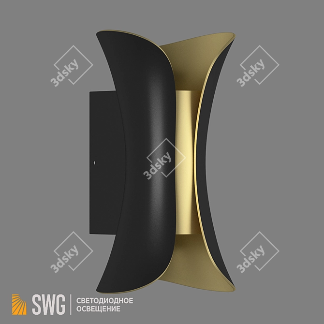 DesignLed GW-8610 Aluminum Wall Sconce 3D model image 4