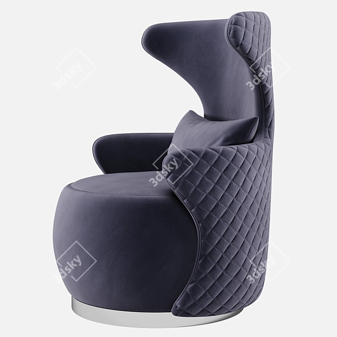 Elegant Stockholm Armchair: Comfort meets Style 3D model image 3