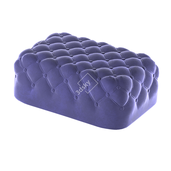 Carriage Tie Ottoman 3D model image 4