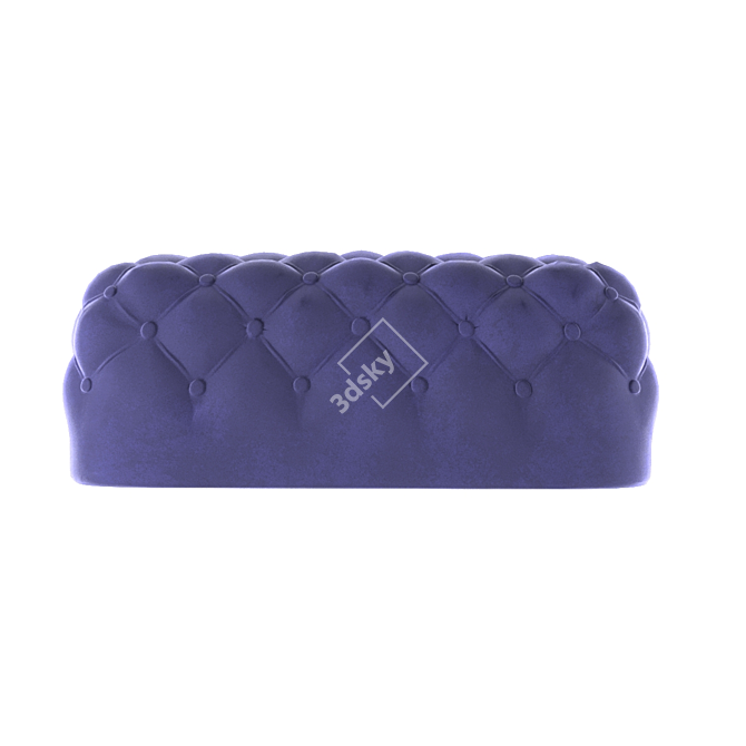 Carriage Tie Ottoman 3D model image 5