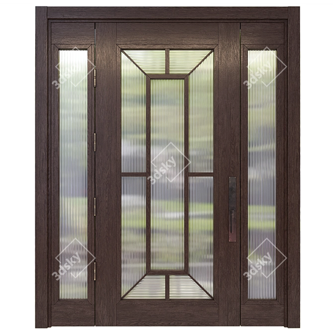  Rustic Elegance: Carrigan Canyon Door 3D model image 2