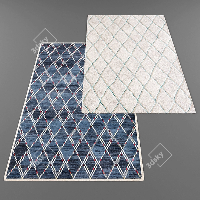 Modern Style Rug Collection 3D model image 2