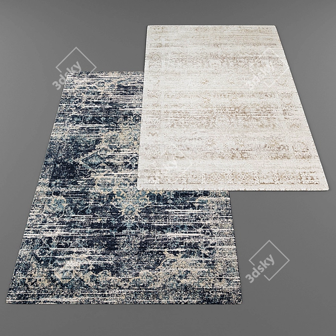 Modern Style Rug Collection 3D model image 3