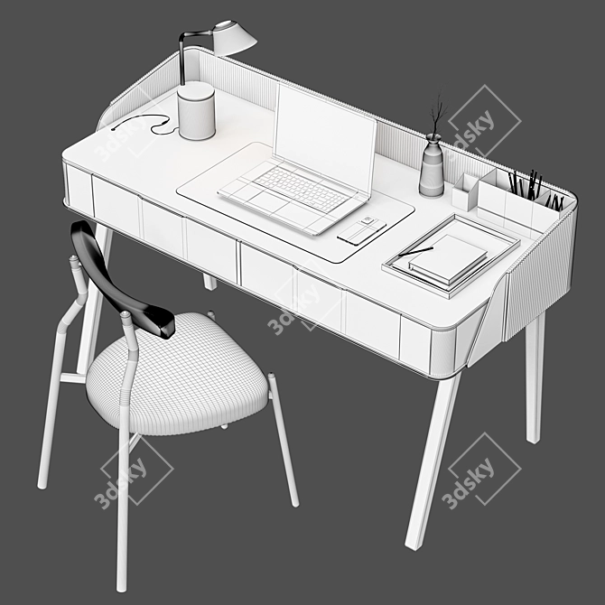 3Dmax 2014 V-Ray Home Office 3D model image 4