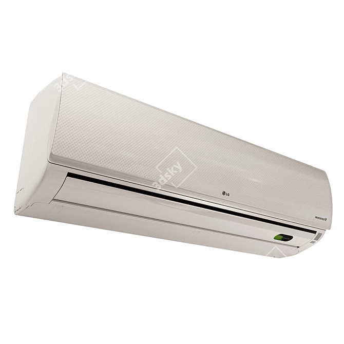 LG Air Conditioner Inverter V: High Detail 3D Model 3D model image 1