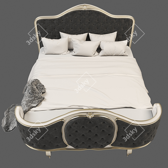 Elegant Dream Bed 3D model image 3