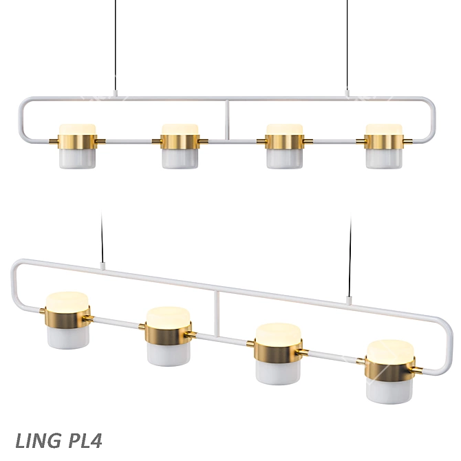 Modern Chandeliers Collection 3D model image 5