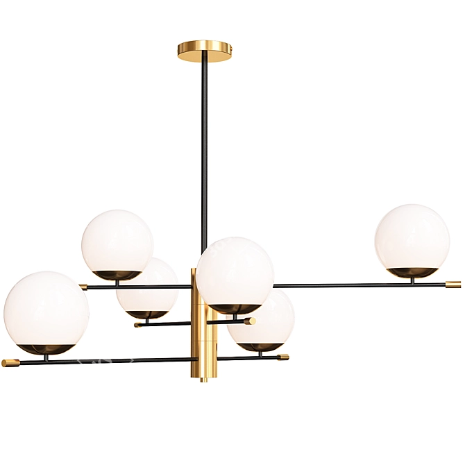 Elegant Maytoni Nostalgia Chandelier Set 3D model image 3